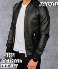 Alternative view of BLOUSON PILOTE SIMILI CUIR NEW BRAMS ORIGINAL ITALY