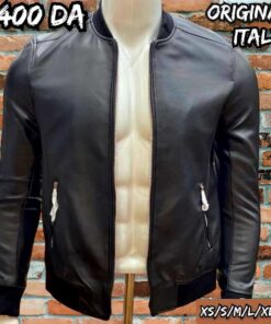 BLOUSON PILOTE SIMILI CUIR NEW BRAMS ORIGINAL ITALY