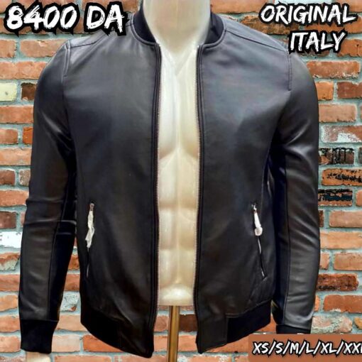 BLOUSON PILOTE SIMILI CUIR NEW BRAMS ORIGINAL ITALY