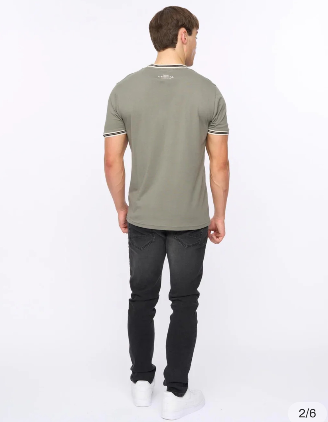 T-SHIRT CROSSHATCH ORIGINAL ENGLAND OLIVE – Image 2